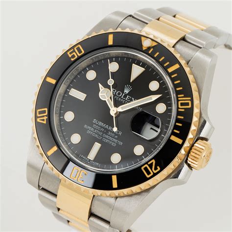 ceas rolex gold p08 72200 submariner 1000 ft 300|rolex submariner yellow gold.